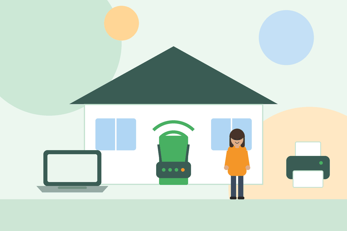 Une maison avec une box, le wifi et une imprimante : installation de box, wifi et imprimante à domicile